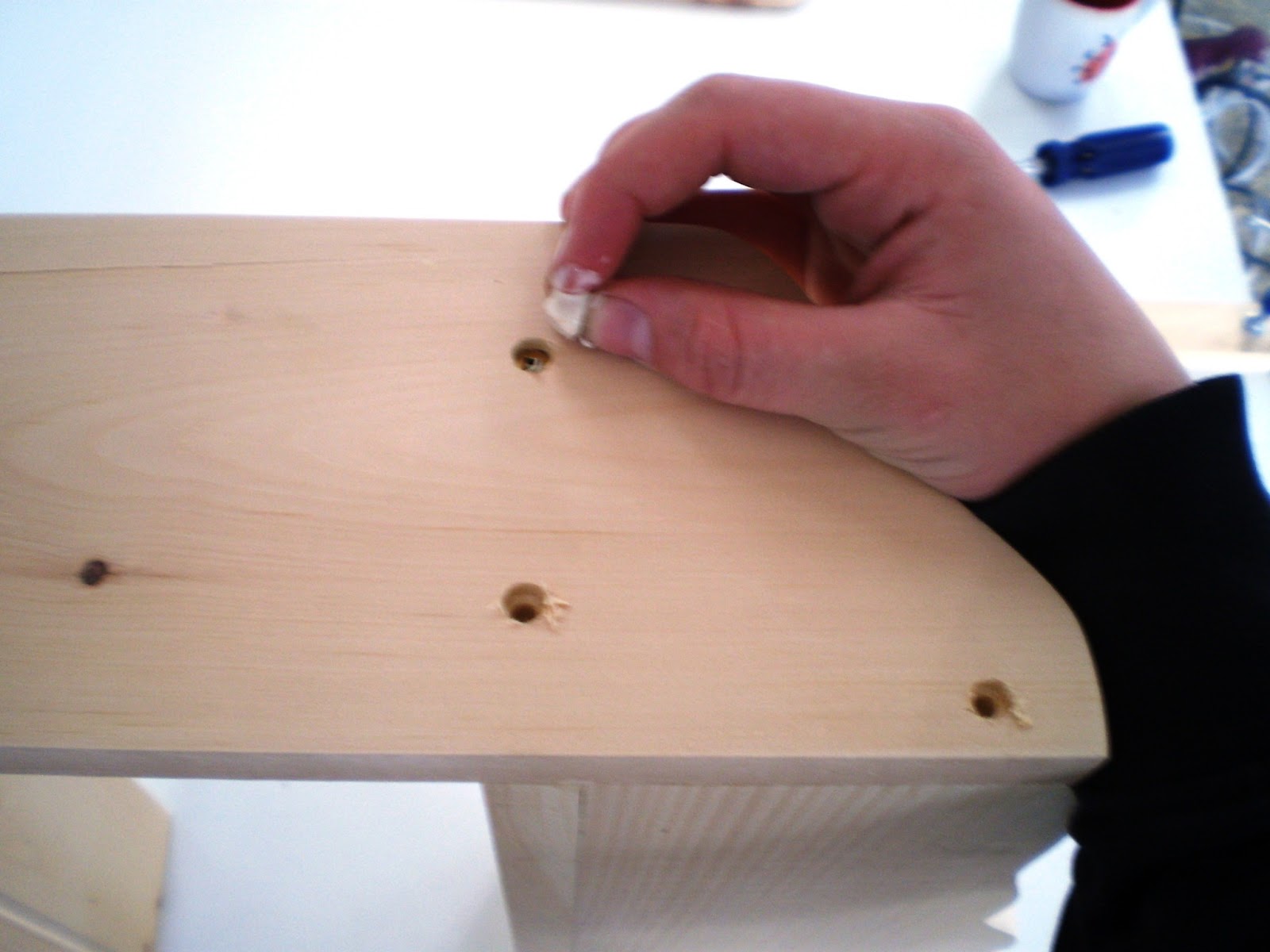 Eugenie's Woodworking Blog Simple woodworking, Glue Screw and Cap