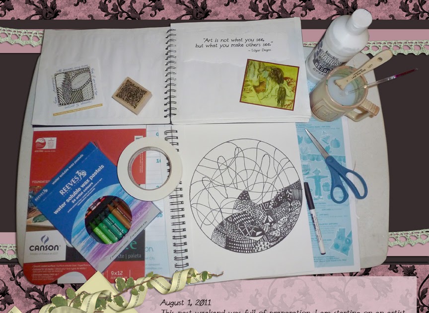 Deb Ammerman Art and Design Artist Journal & Zen Doodle