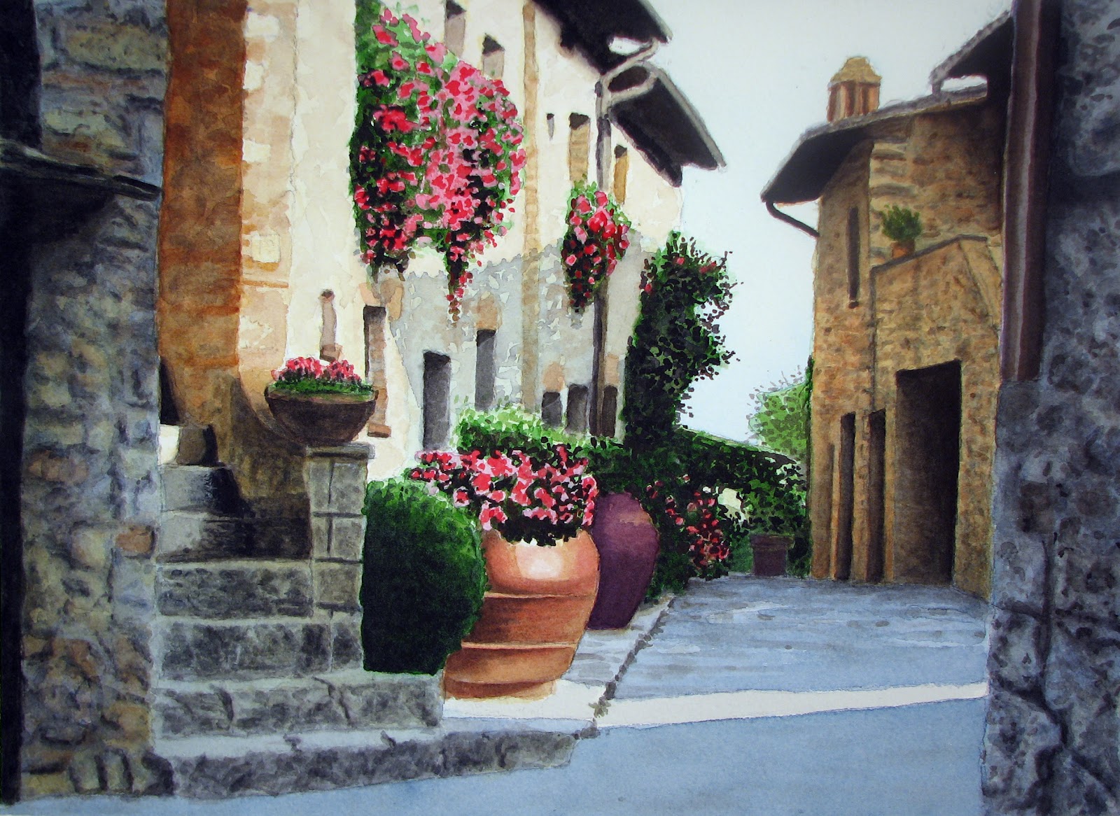Inspiring Tuscan Courtyards 14 Photo - Building Plans ...