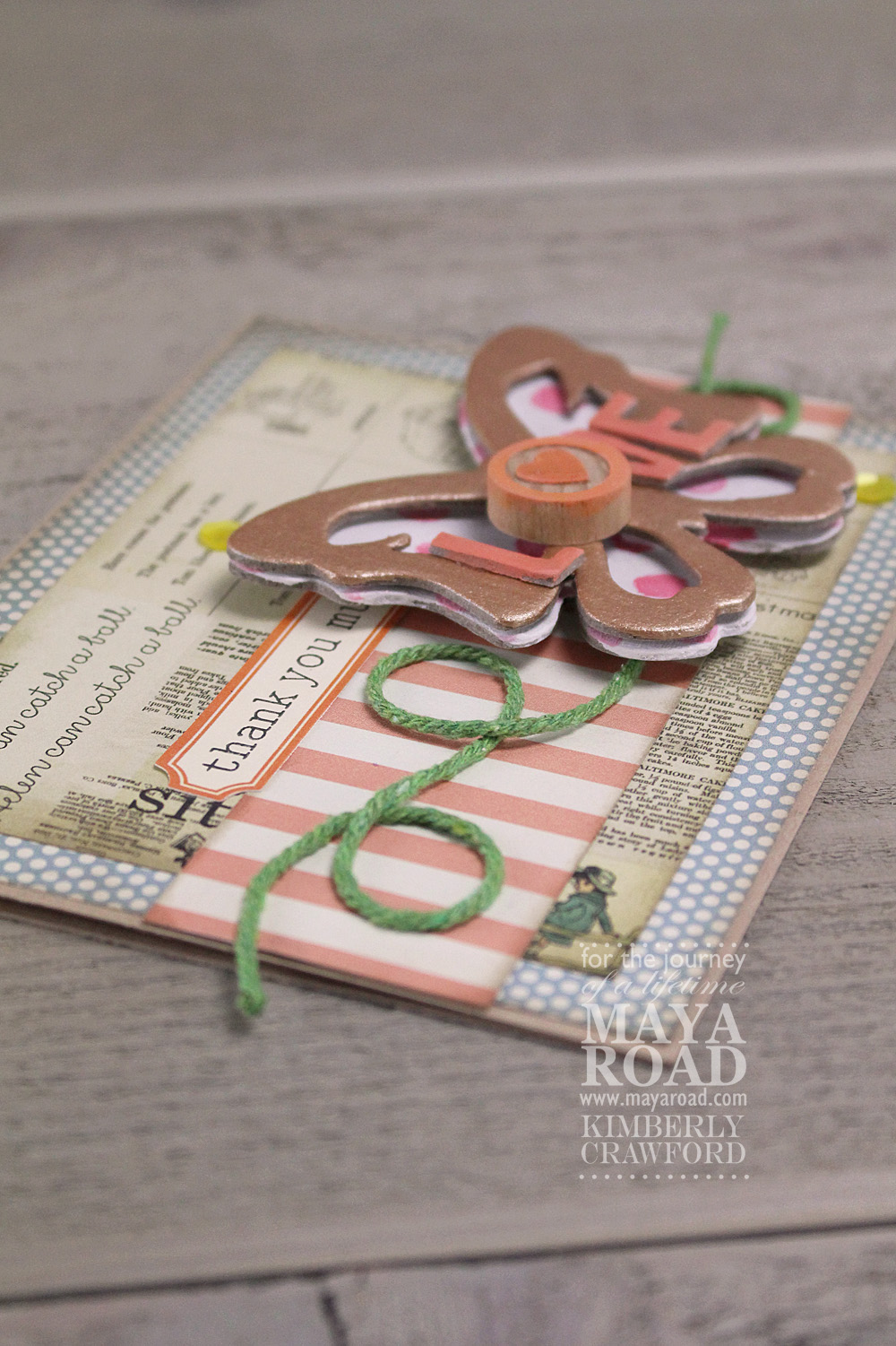 For the Love of Paper painting chipboard