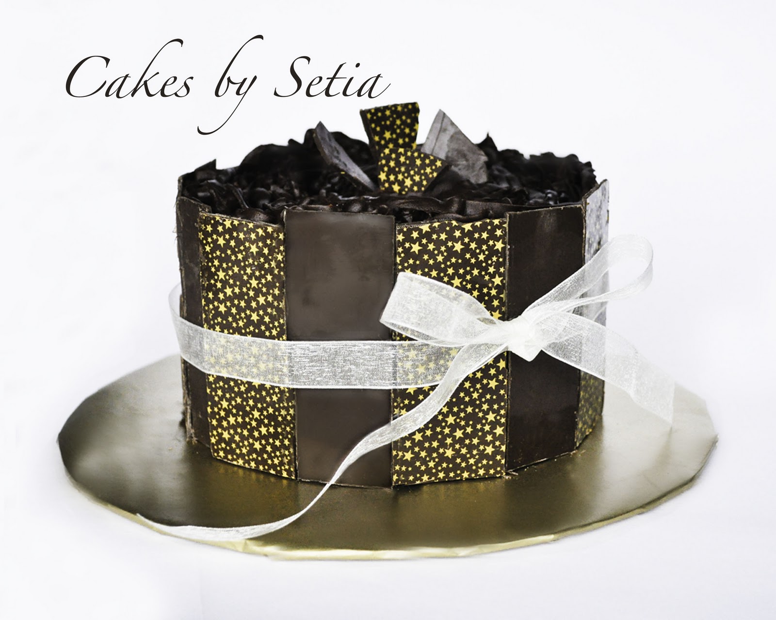 Cakes by Setia: Chocolate Panel Cake with Stars