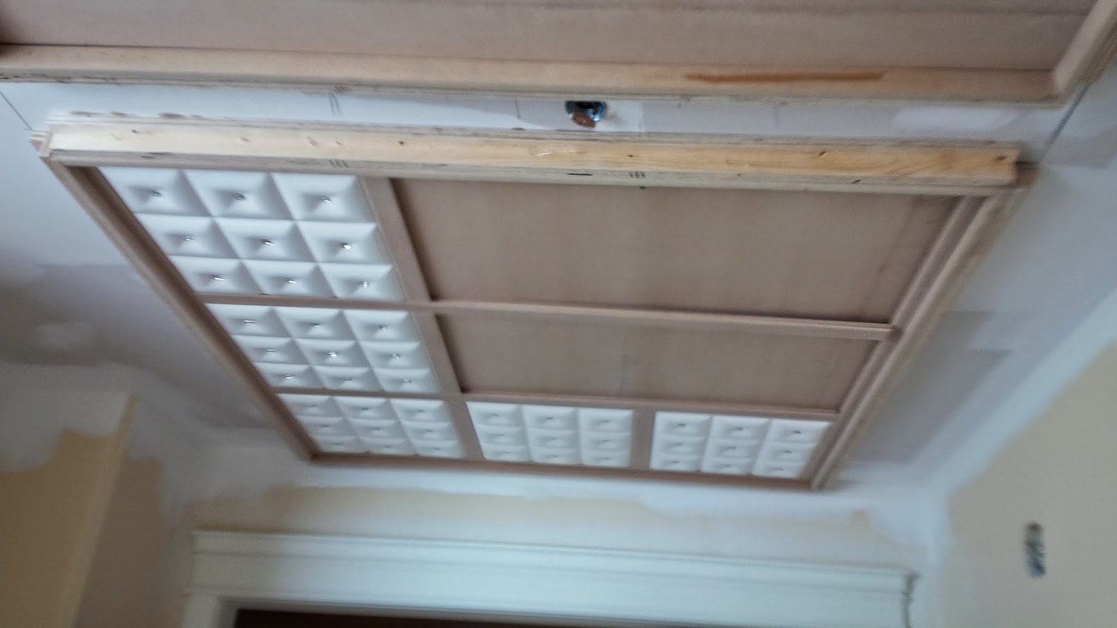 Exclusive Spaces Coffered Ceiling With Ceilings Tiles