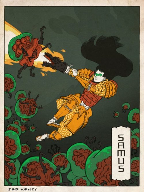 jed henry ilustração video game nintendo pinturas japonesas tradicionais ukio-e jed henry ilustração video game nintendo pinturas japonesas tradicionais ukio-e