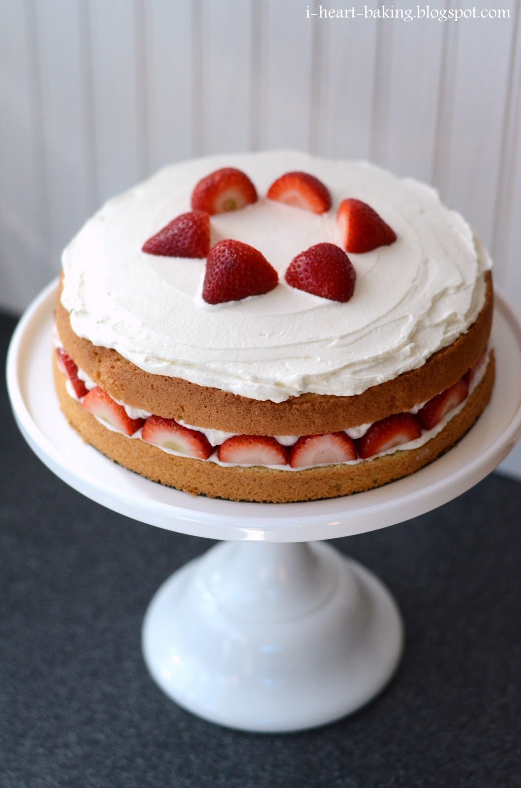 i heart baking! strawberry cream cake