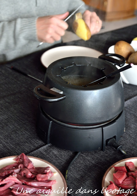 Fondue vigneronne au vin blanc