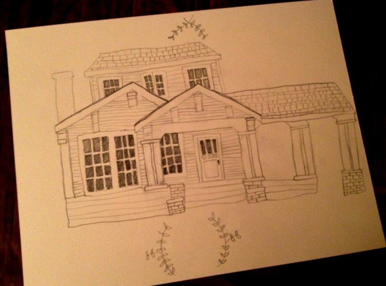 Featured image of post House Sketch On Paper : Our uniquely styled house sketch portraits are a shaded pen and ink style.