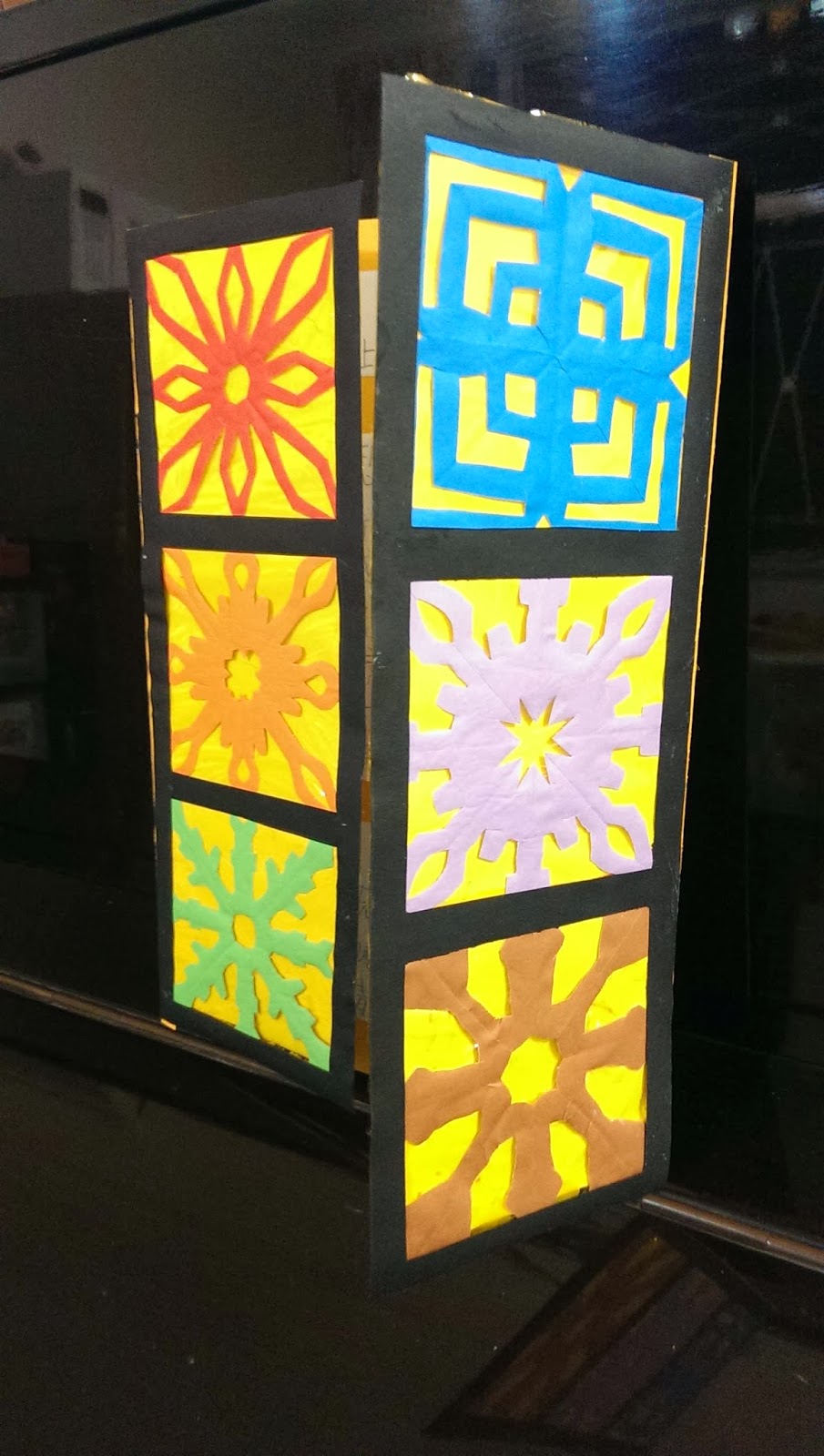 Shine Kids Crafts Paper crafts stained glass windows