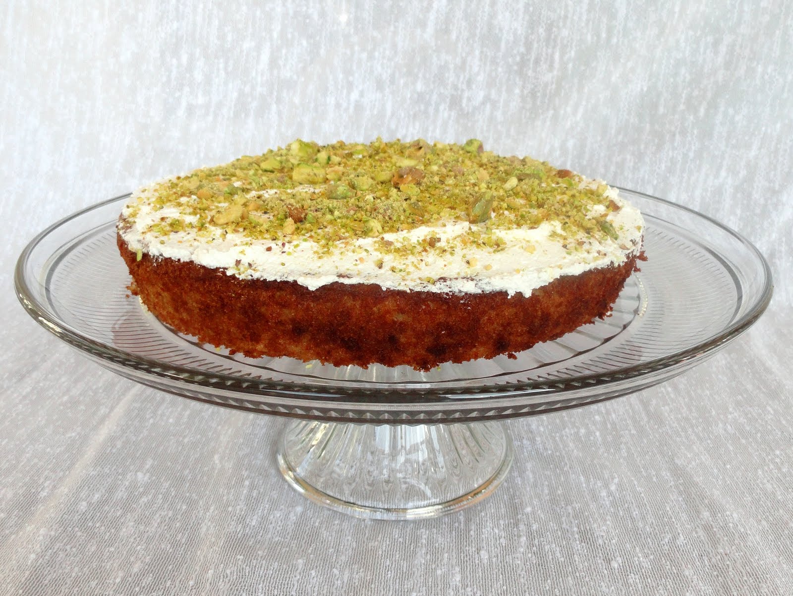 As Good As Gluten Lemon White Bean Cake with Pistachio Lemon Topping (Flourless)