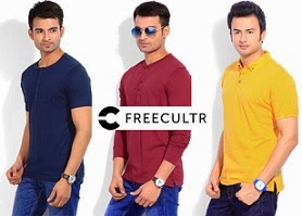 Freeultr T-Shirts & Henly : Flat 70% Off @ Flipkart (Price starts Rs.179)