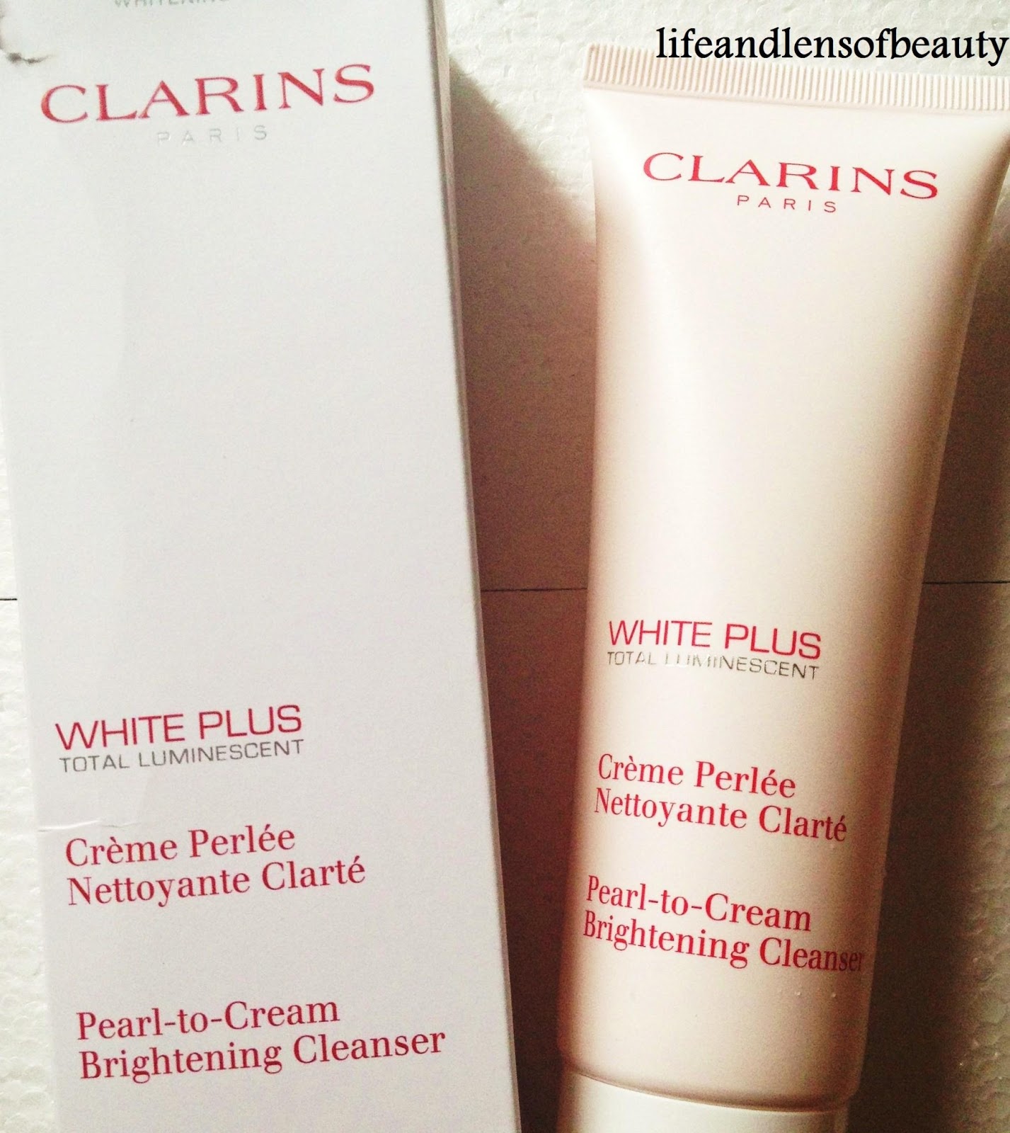 Lifeandlensofbeauty Clarins White Plus Total Luminescent Pearl To Cream Cleanser Brightening Soft Aqua Milk Review