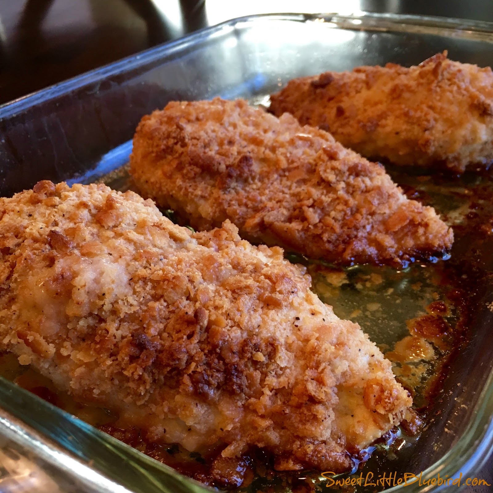 Bake chicken breast at 375 for