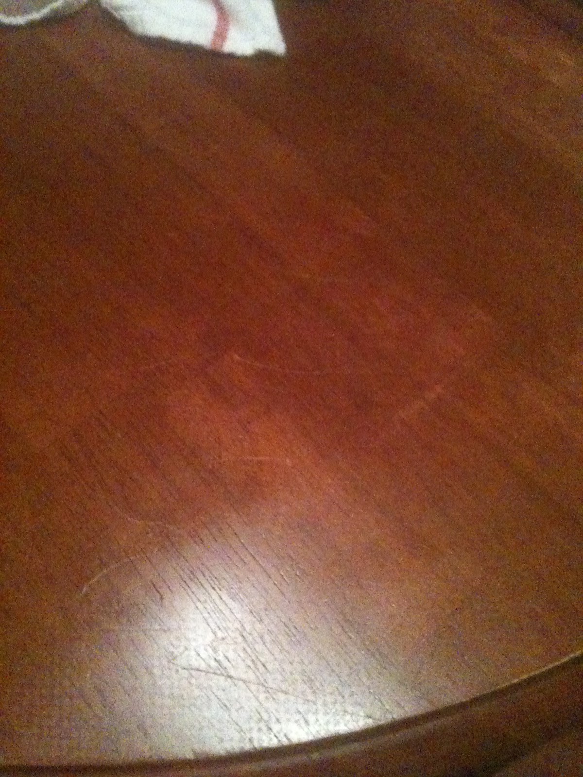 creativity through FOOD! How to magically fix a heat stain on wood!