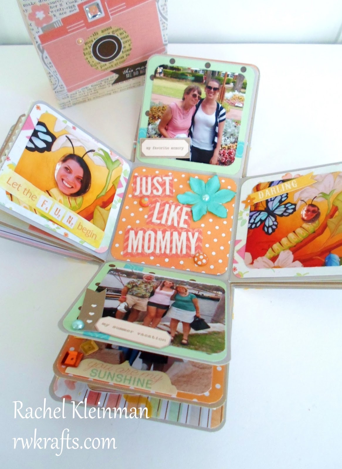 RWKrafts How To Tuesday Make an Exploding Scrapbook Box