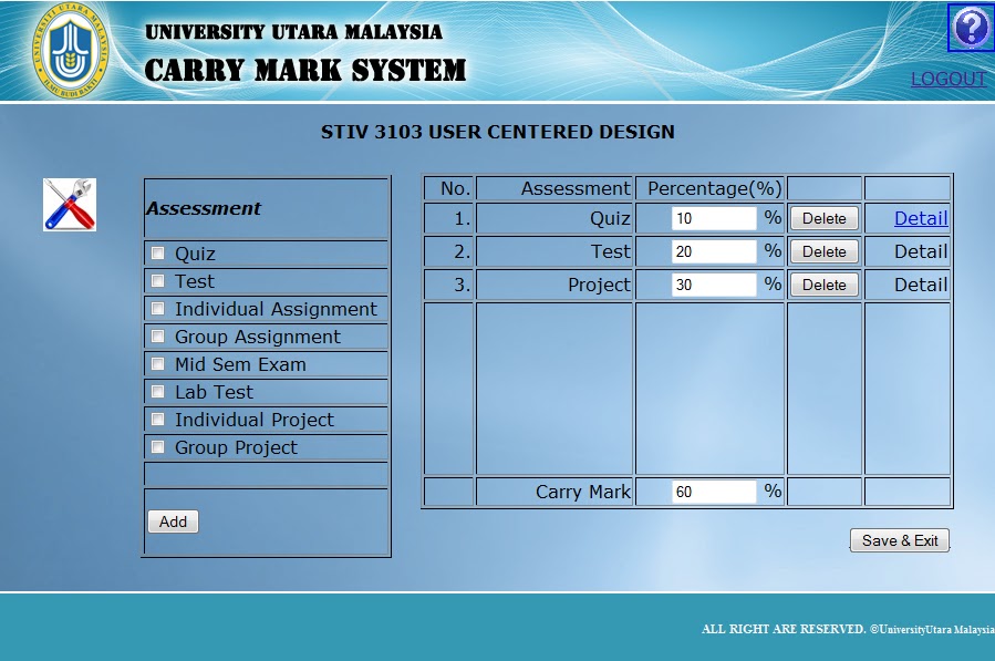 Low Yee Chin UUM Carry Mark System