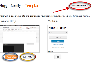 replace template in blogger