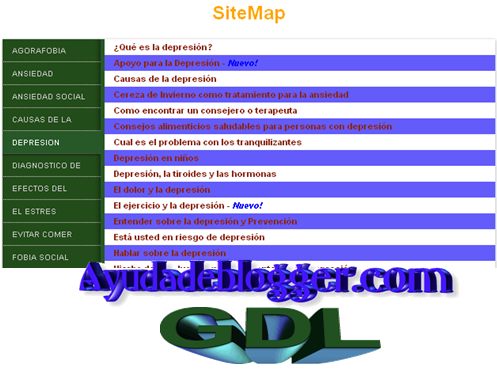 Como crear una tabla de contenidos o Sitemap en blogger