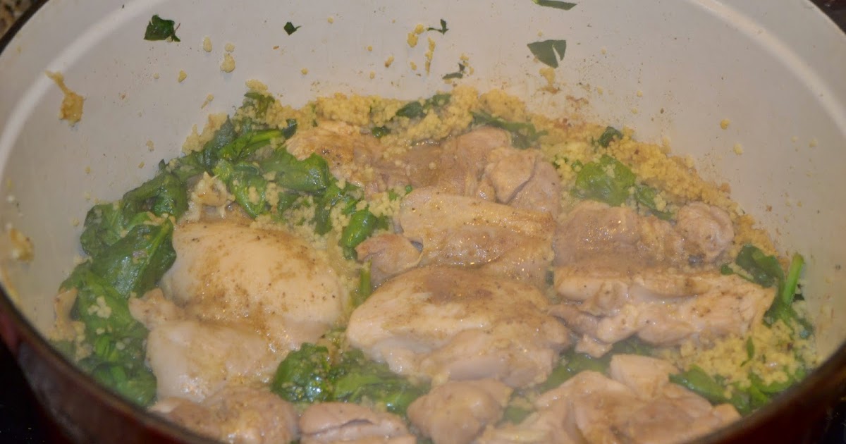 Al's Recipe Reviews Chicken Thighs with Couscous and Kale (or Spinach)