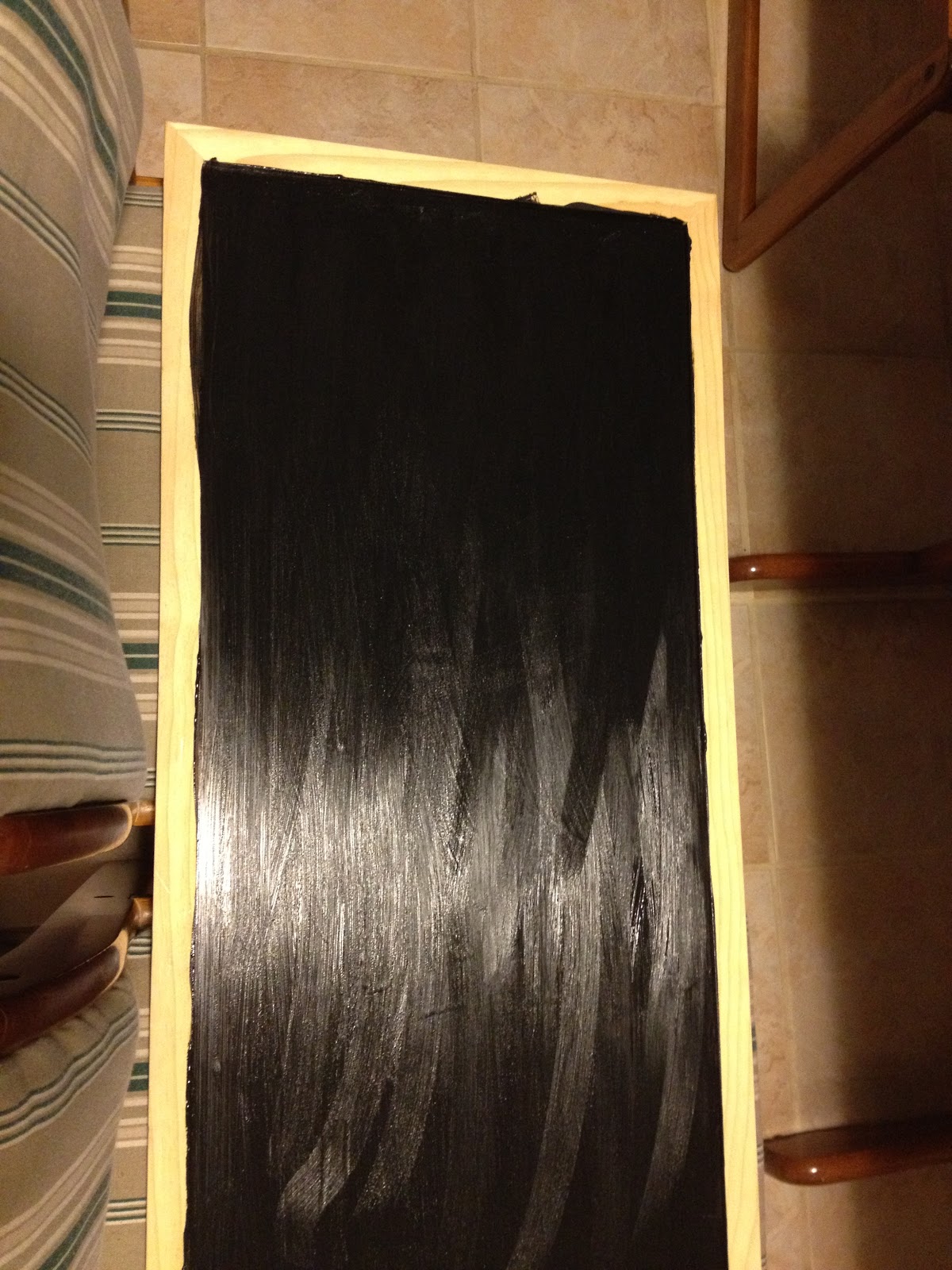 a la Maxfield DIY Glitter Chalkboard