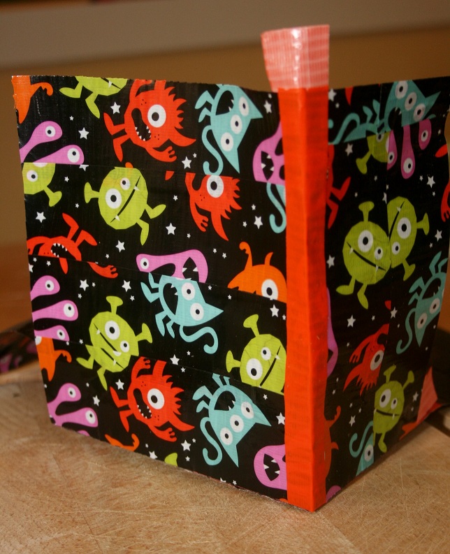 Finding BonggaMom How to make a Halloween Treat Bag from Duct Tape
