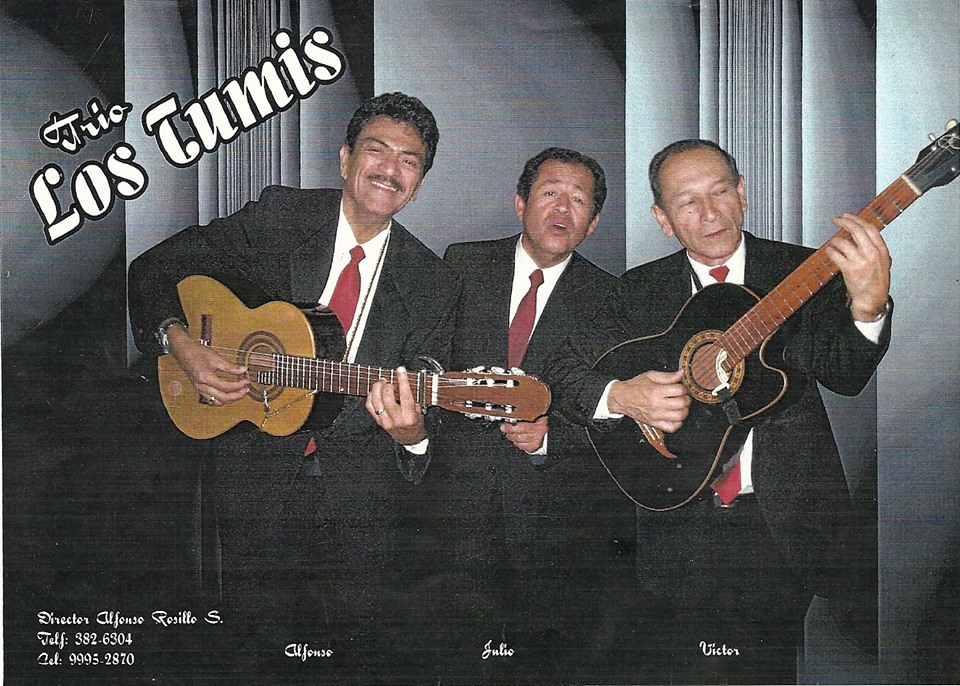 "ARTISTAS EN EL PERÚ". ALFONSO ROSILLO Y "EL TRÍO LOS TUMIS". ARTISTA