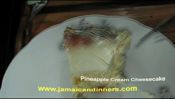 Animated Gif Image - Pineapple Cream Cheesecake