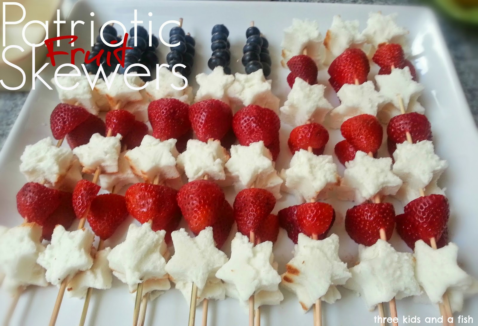patriotic fruit skewer