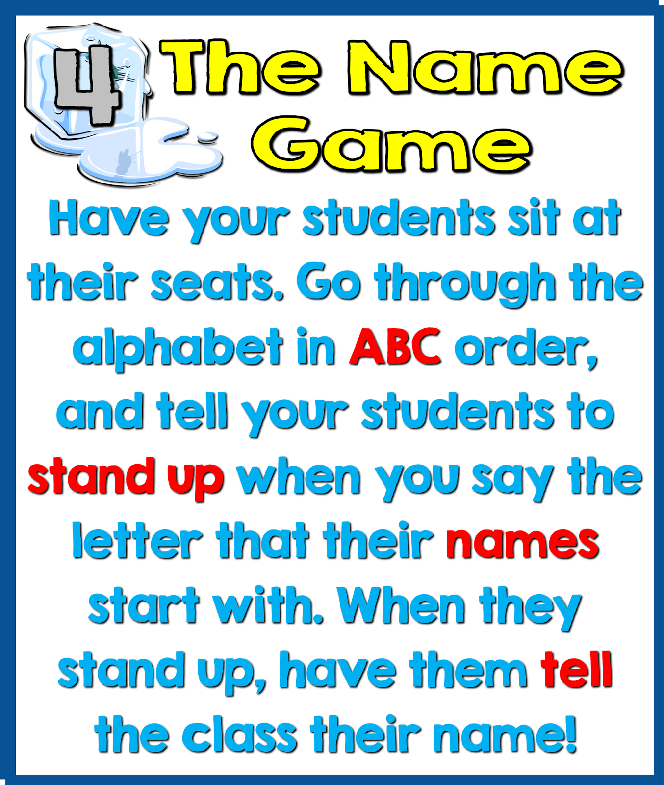 Read Like A Rock Star! 5 Fun Ice Breaker Activities for the First Day