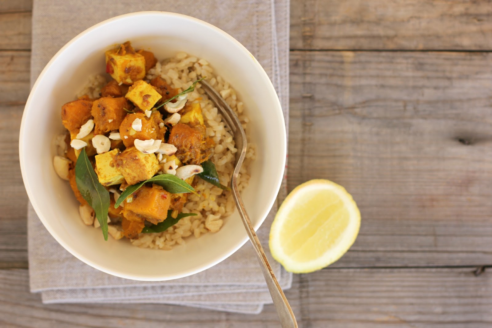 pumpkin tofu curry recipe My Darling Lemon Thyme