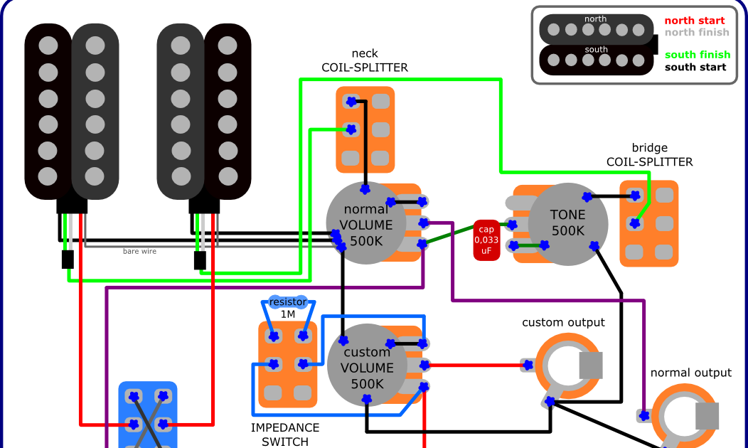 The Guitar Wiring Blog - diagrams and tips: Stereo/Studio ... schecter bass wiring diagram 