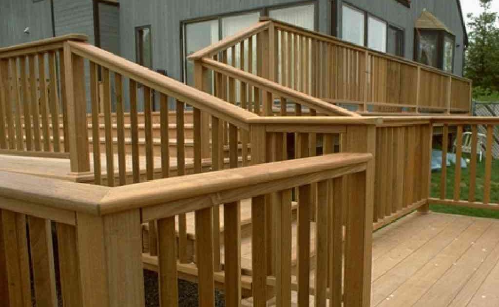 Patio Deck Railing Design How to Build a Simple Wooden Deck Railing