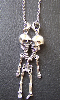 skull,skeleton,silver,pendant,etsy,men jewelry,lovers