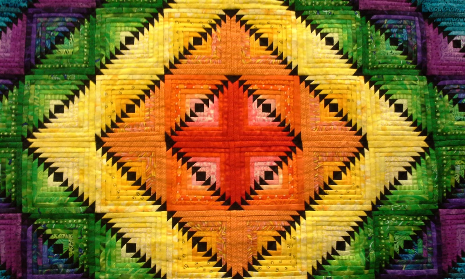 This Quilting Mama Rainbow Quilts of the Vermont Quilt Festival 2015