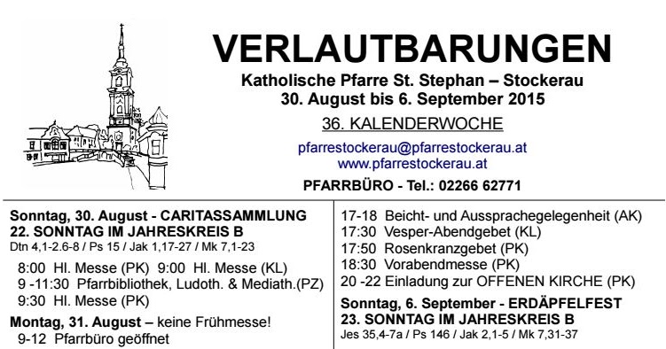 Blog Des Pfarrverbandes Am Jakobsweg Weinviertel