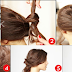 Easy Knotted Updo Hairstyle Tutorial Step By Step