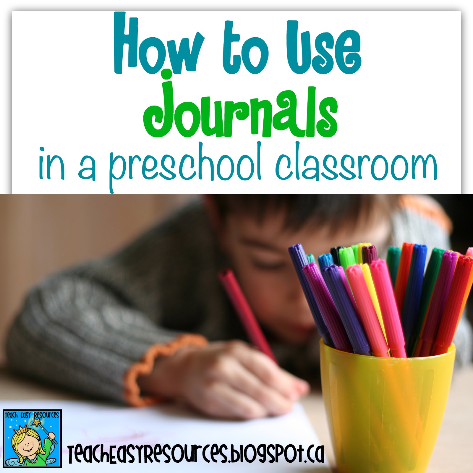 Teach Easy Resources: Journal Writing in Preschool and a FREE Journal