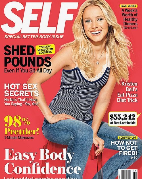 Kristen Bell's Self Magazine Interview ~ Be Healthy Inside