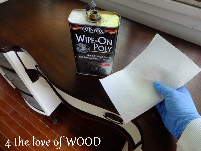 4 the love of wood HOW TO WIPE ON POLY tutorial