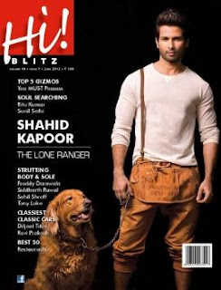Shahid Kapoor on the cover page Hi Blitz
