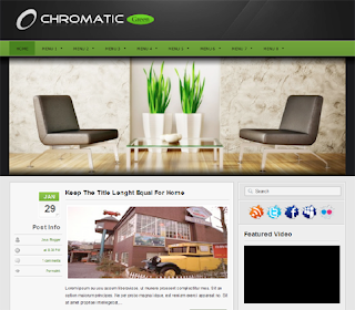 Chromatic Green Blogger Template