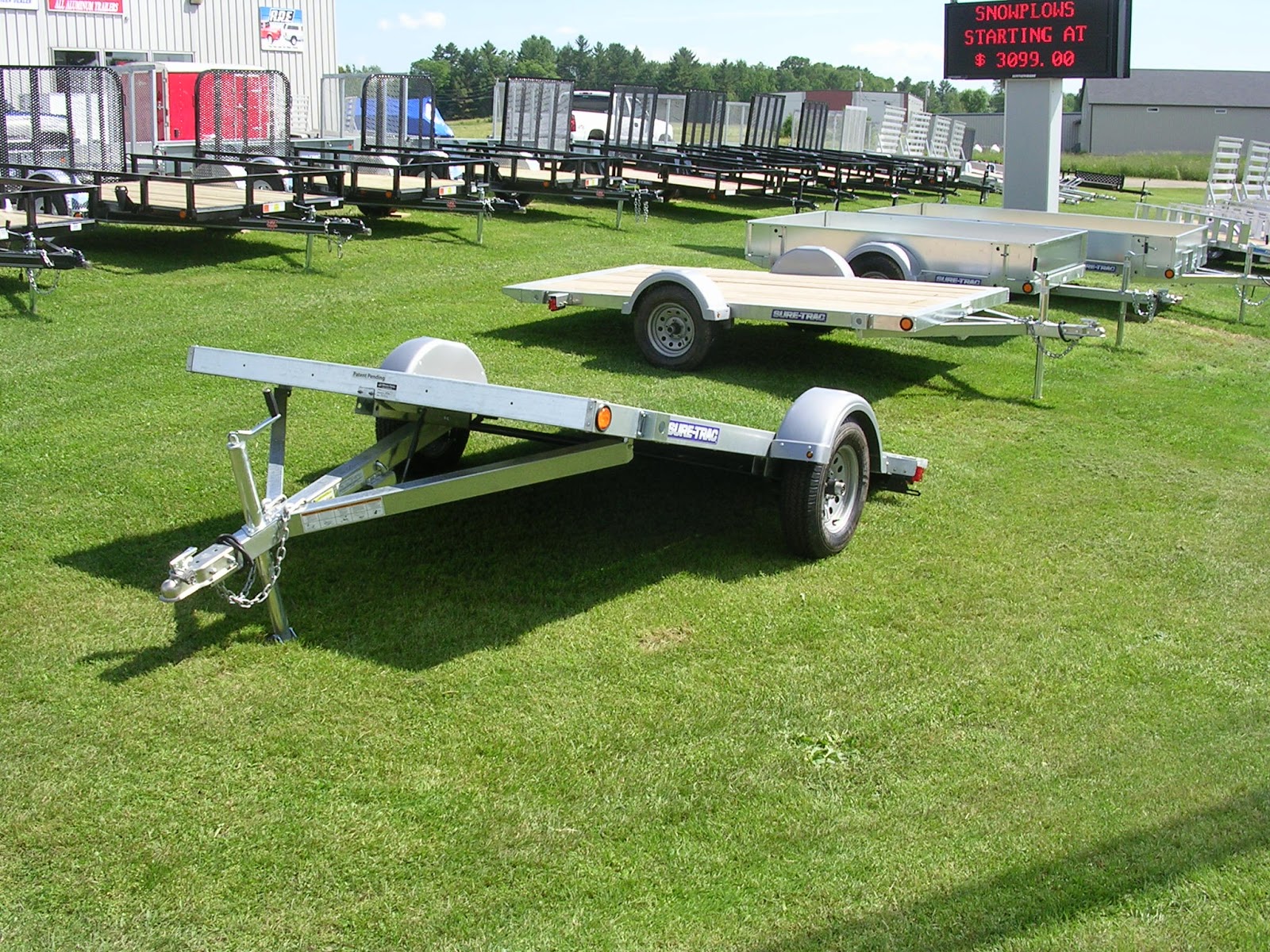 Michaud's Trailers Winslow Maine Sure Trac Galvanized Trailers
