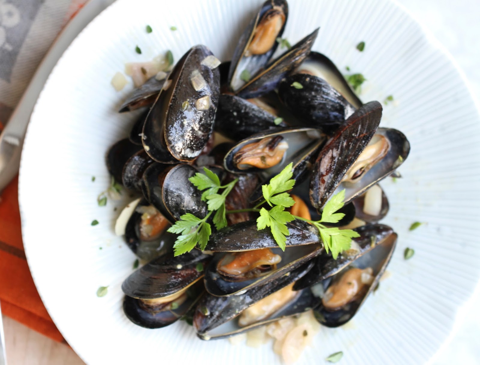 Mussels with Verjus / White Wine Mustard Sauce Ever Open Sauce