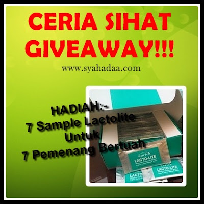 "CERIA SIHAT GIVEAWAY"