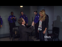 How I Met Your Mother S07 Finale-Barney proposes to Quinn