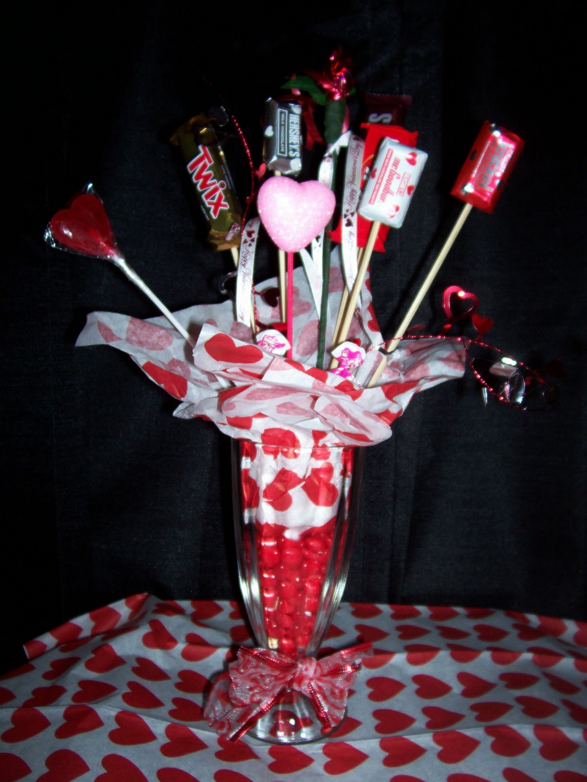 Mandy's Candy's Valentines Candy Vases