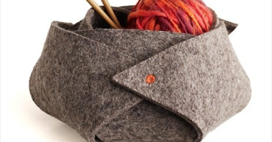 La Chica del Maletín: Cesta para tejer