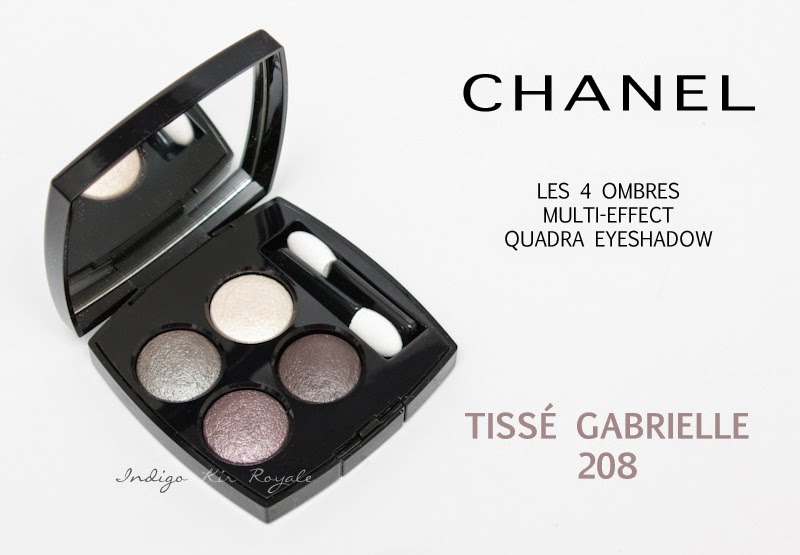 Indigo Kir Royale: CHANEL LES 4 OMBRES MULTI-EFFECT QUADRA EYESHADOW IN  TISSÉ GABRIELLE (208)