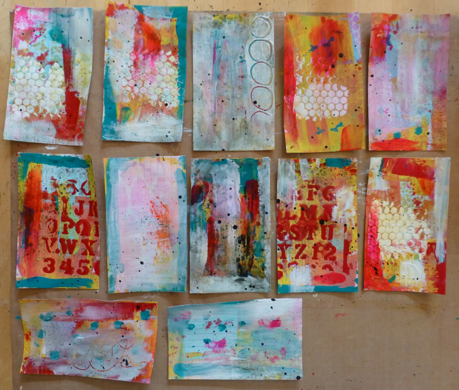 Made by Nicole Mixed Media Backgrounds Tutorial