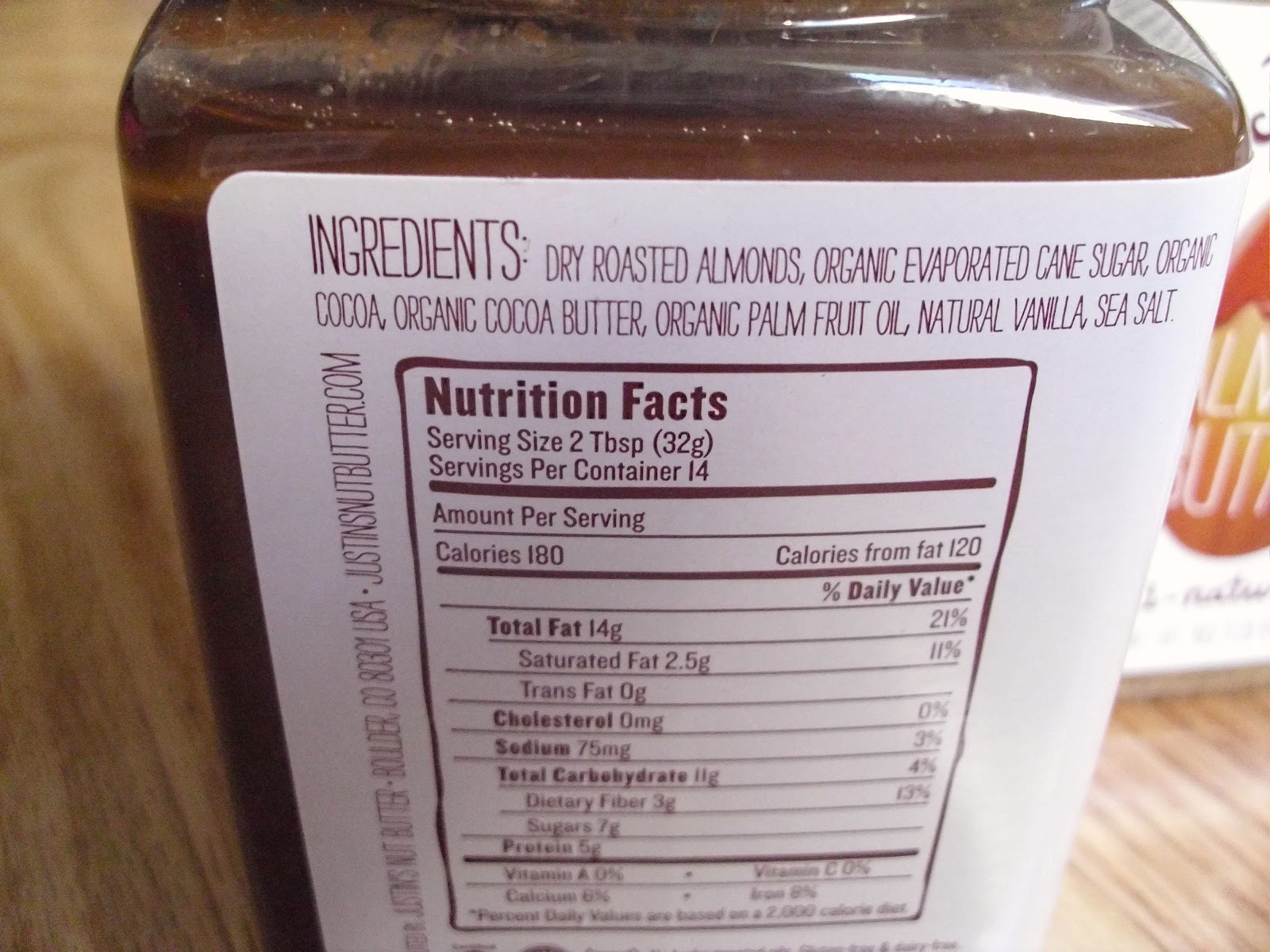 justin's almond butter ingredients