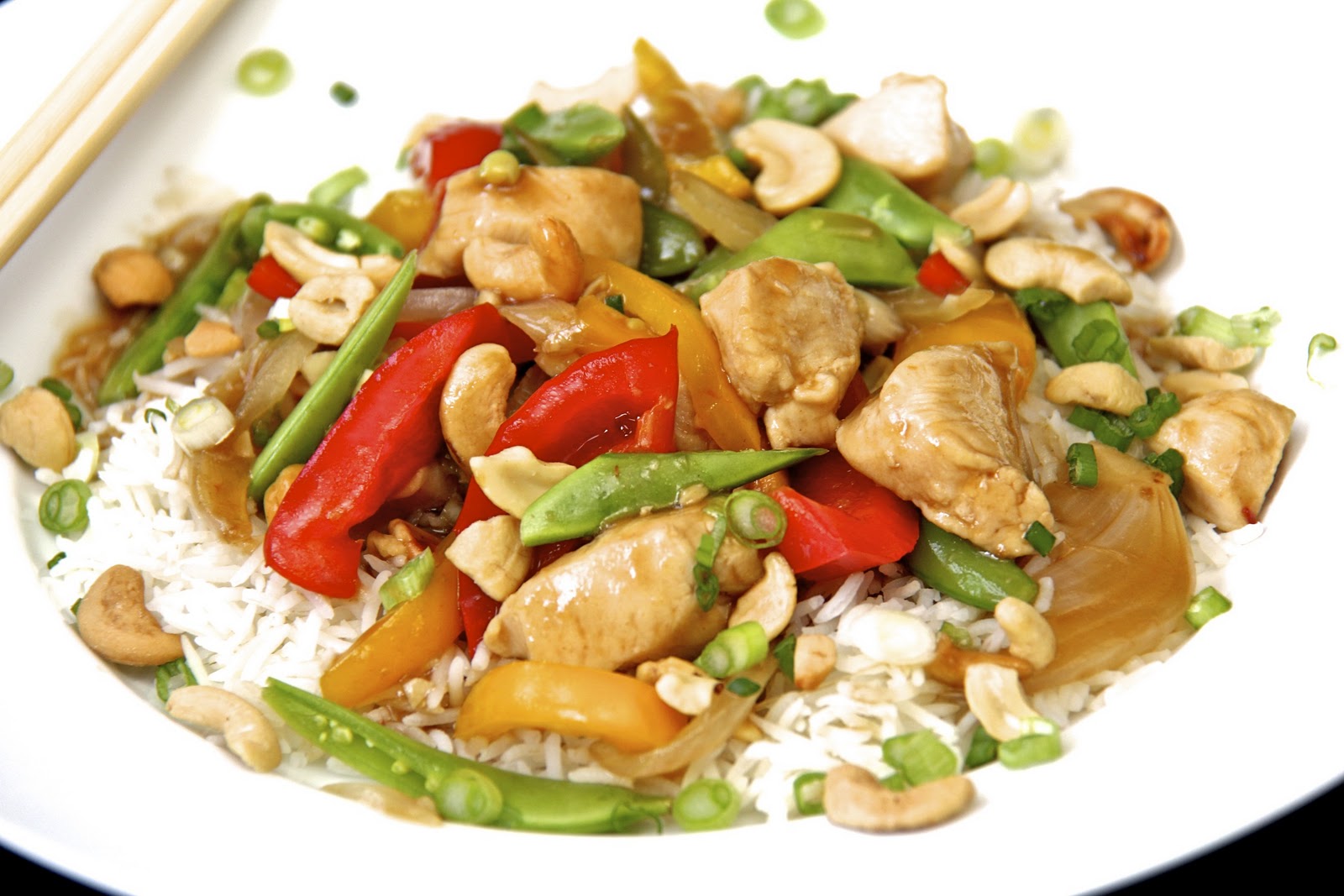 Cashew Ginger Chicken Stir Fry & a Secret Method for Perfect Basmati