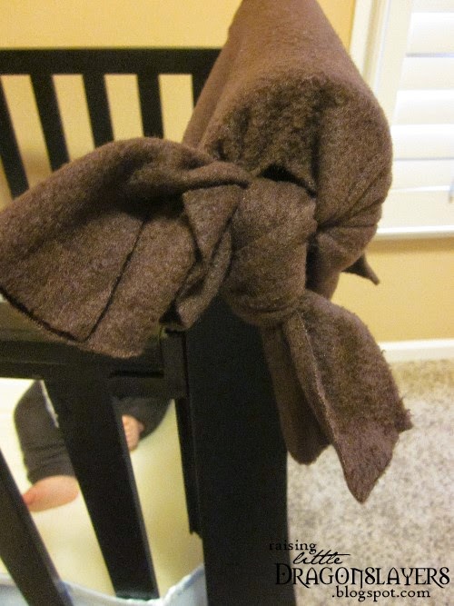 Raising Little Dragonslayers DIY (NoSew) Crib Rail Chew Guard.